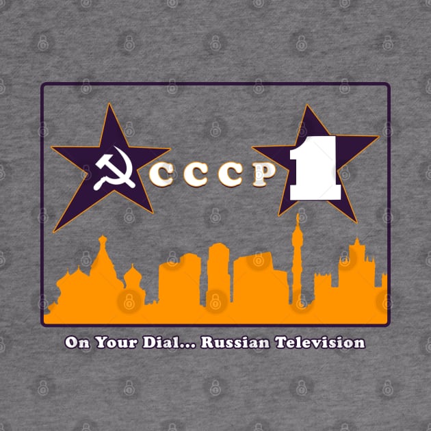 CCCP1 Russian Television (Clear) by TeeShawn